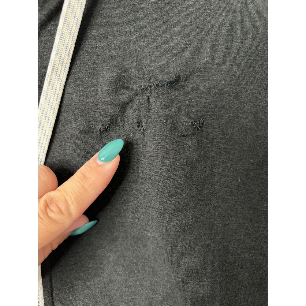 Vuori Womens Charcoal Black Halo Hoodie Performance Sweatshirt Sz M (FLAWS) - Picture 5 of 9